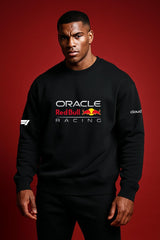 Oracle Red Bull Racing Printed Sweat T-Shirt – Black | Unisex F1 Streetwear – CloudCraft