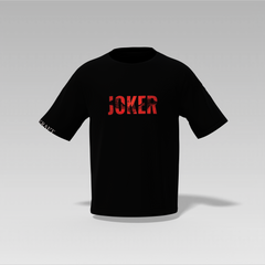Joker Printed Oversized T-Shirt – Black | Unisex | 240 GSM Cotton