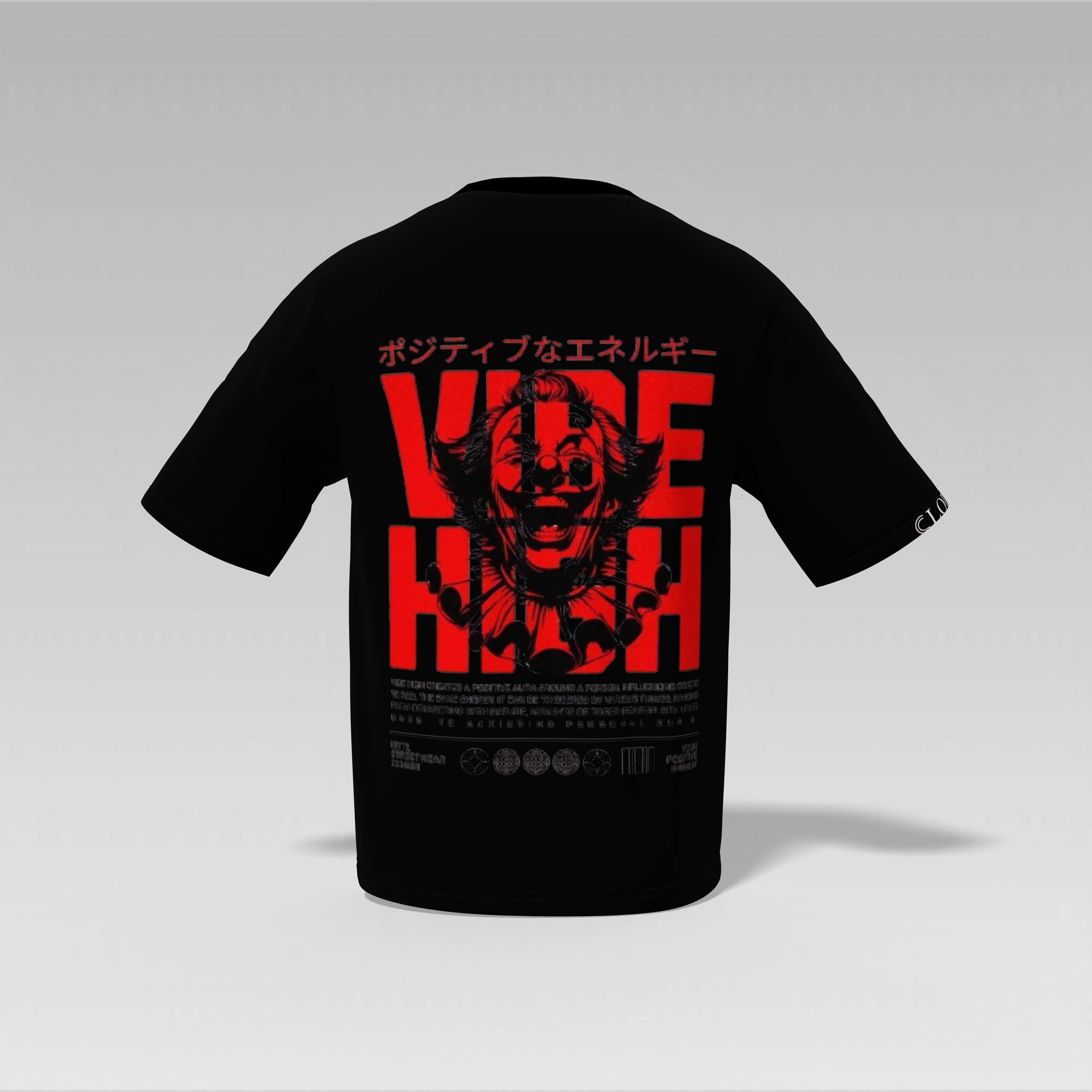 Joker Printed Oversized T-Shirt – Black | Unisex | 240 GSM Cotton