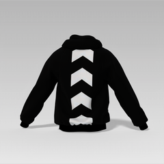 Jordan Printed Hoodie – Black | Unisex | 350 GSM Cotton Fleece
