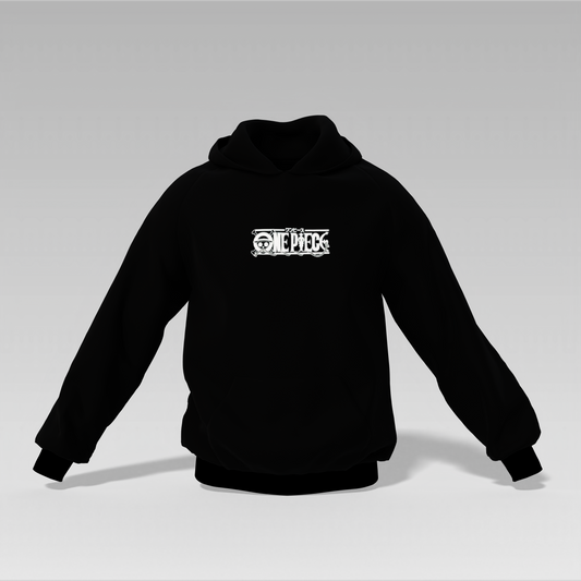 One Piece Printed Unisex Hoodie – Available in Black