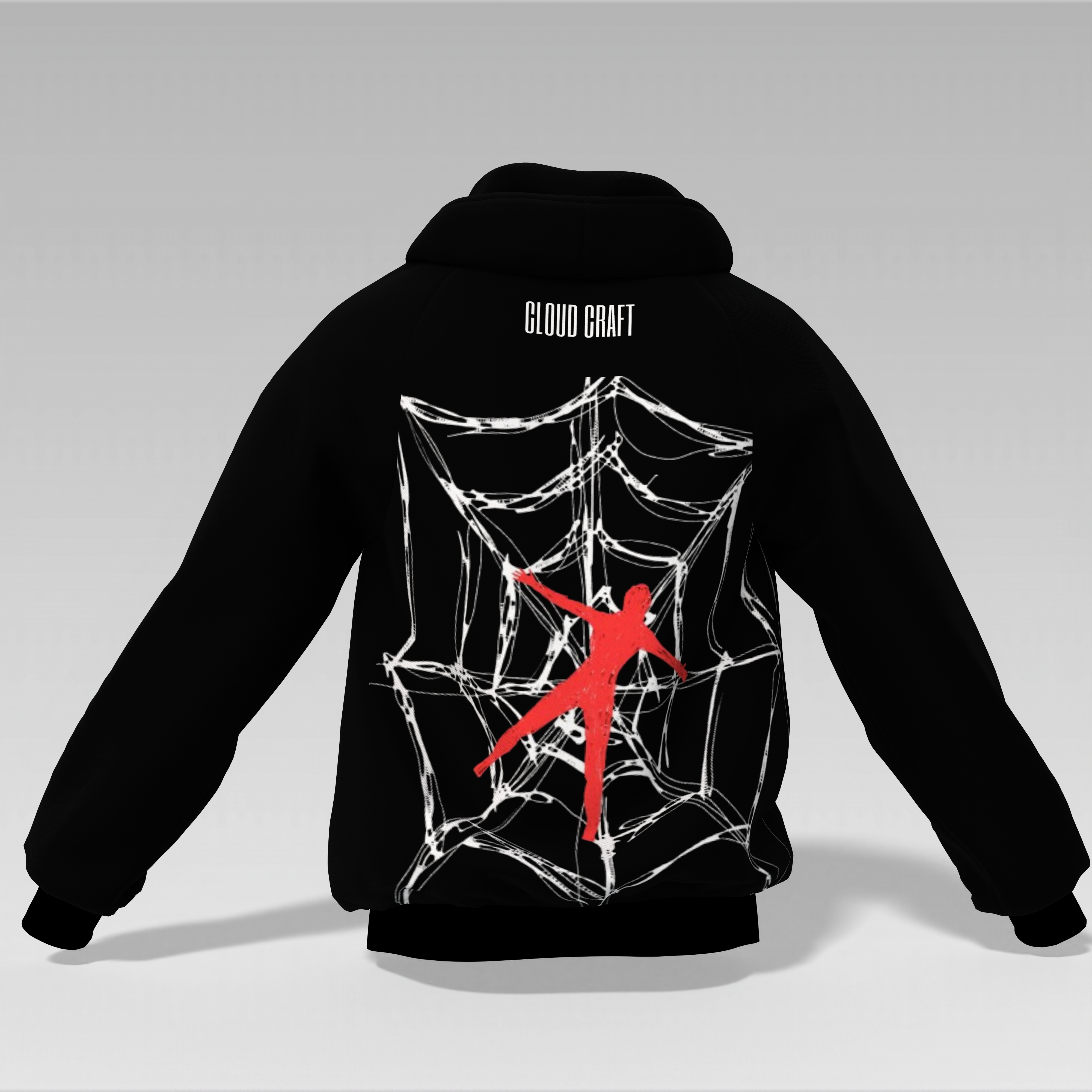 Spider-Man Printed Hoodie – Black | Unisex | 350 GSM Cotton Fleece