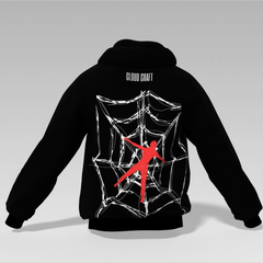 Spider-Man Printed Hoodie – Black | Unisex | 350 GSM Cotton Fleece