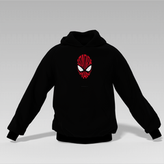 Spider-Man Printed Hoodie – Black | Unisex | 350 GSM Cotton Fleece