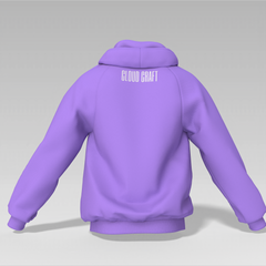 Fear of God Text Hoodie – Purple | Oversized Fit | 350 GSM | CloudCraft